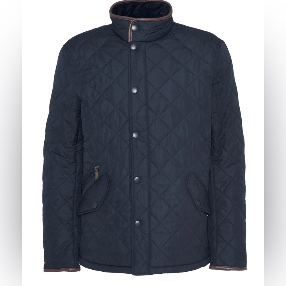 Barbour Powell Quilted Jacket - Navy (XL) - Like New